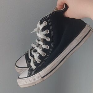 Black Converse All Star High-tops - Men's size 5.5, Women's size 7.5